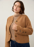 FDJ Collarless Knit Jacket