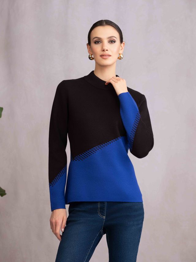 ALISON SHERI Mock Neck Sweater