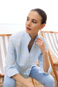 ALISON SHERI  Striped Blouse