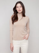 CHARLIE B Mock Neck L/S Top