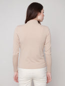 CHARLIE B Mock Neck L/S Top