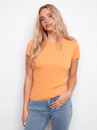 CHARLIE B Ribbed T-Shirt