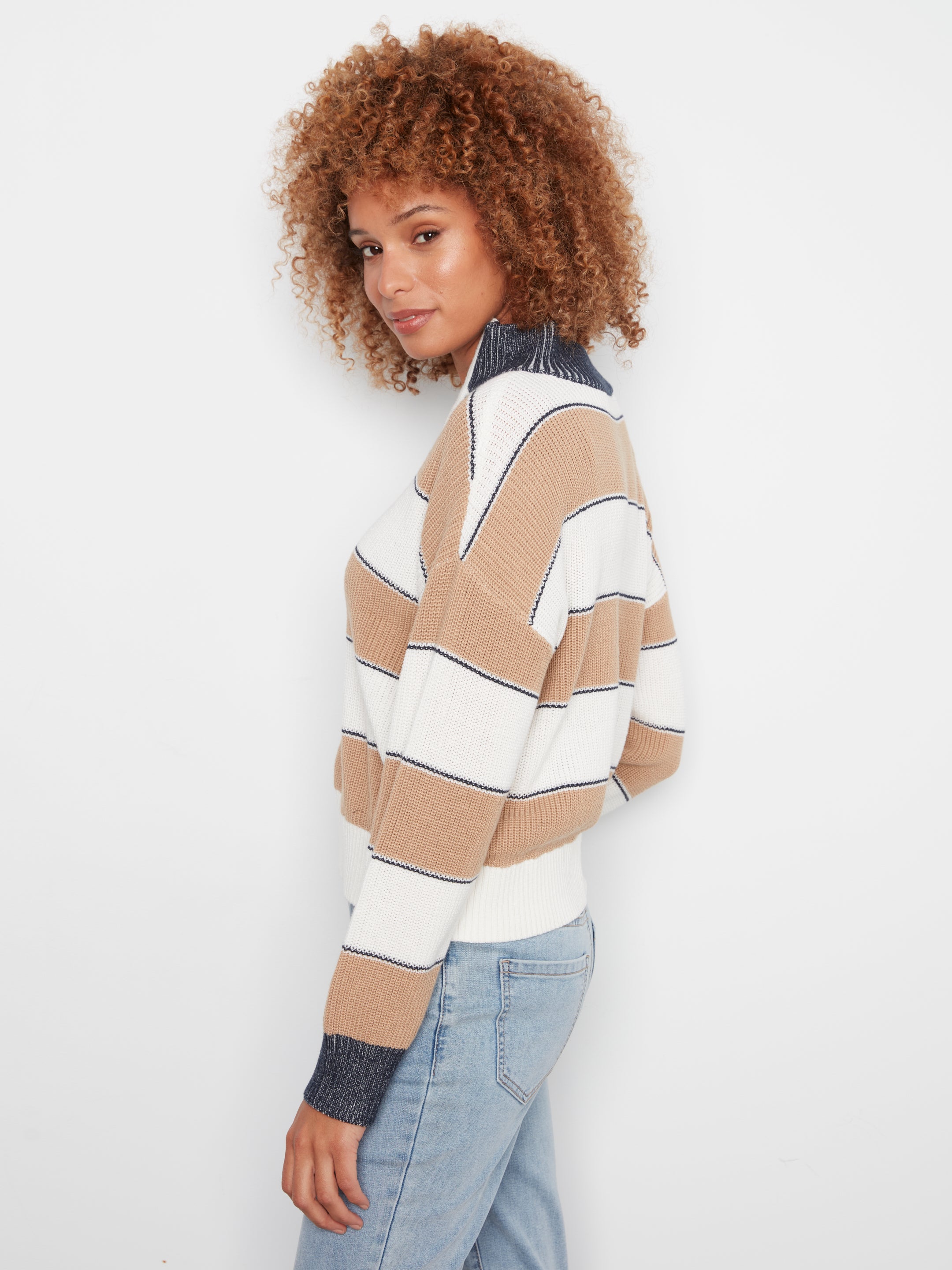 CHARLIE B 1/4 Zip Sweater