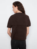 CHARLIE B Short Sleeve Knit Top