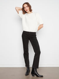 CHARLIE B Short Sleeve Sweater