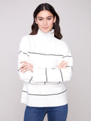 CHARLIE B Funnel Neck Sweater