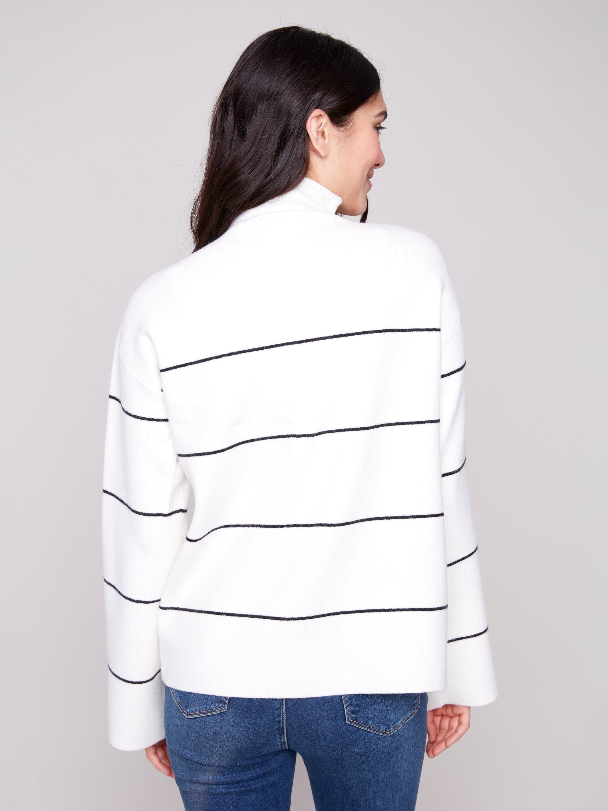 CHARLIE B Funnel Neck Sweater