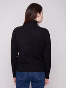 CHARLI B Mock Neck Sweater