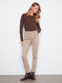 CHARLIE B Beige Denim