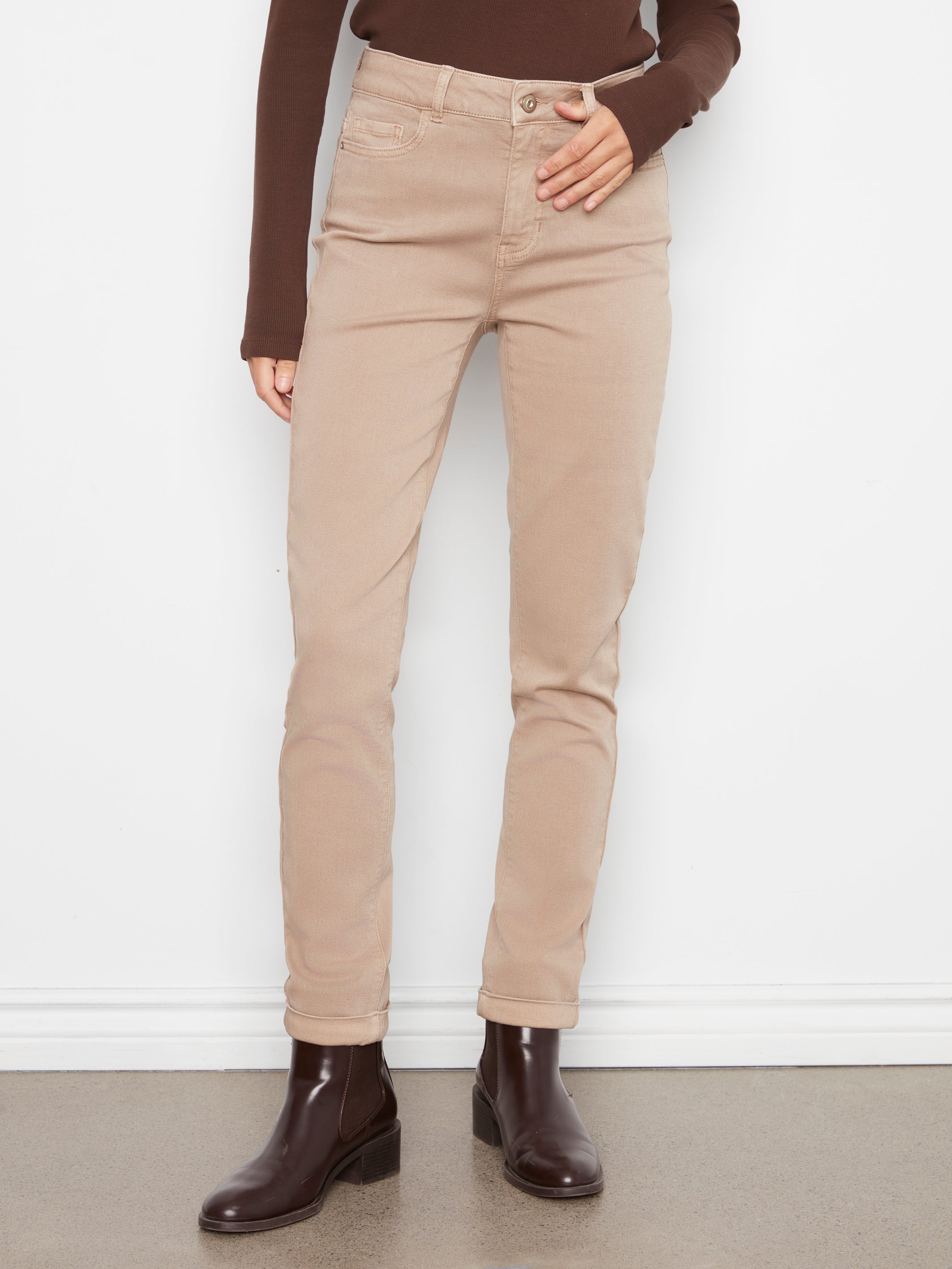 CHARLIE B Beige Denim