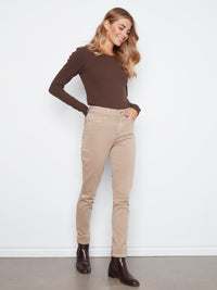 CHARLIE B Beige Denim