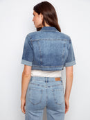 CHARLIE B Cropped Denim Jacket