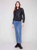 CHARLIE B Faux Leather Jacket