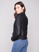 CHARLIE B Faux Leather Jacket