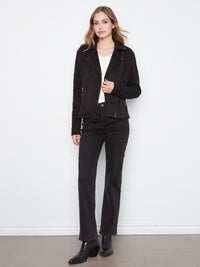 CHARLIE B Faux Suede Jacket