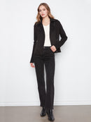 CHARLIE B Faux Suede Jacket