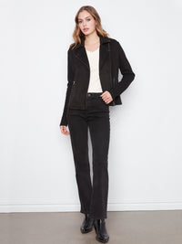 CHARLIE B Faux Suede Jacket