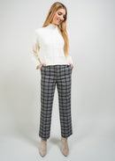 LISETTE L Window Pane Sweater