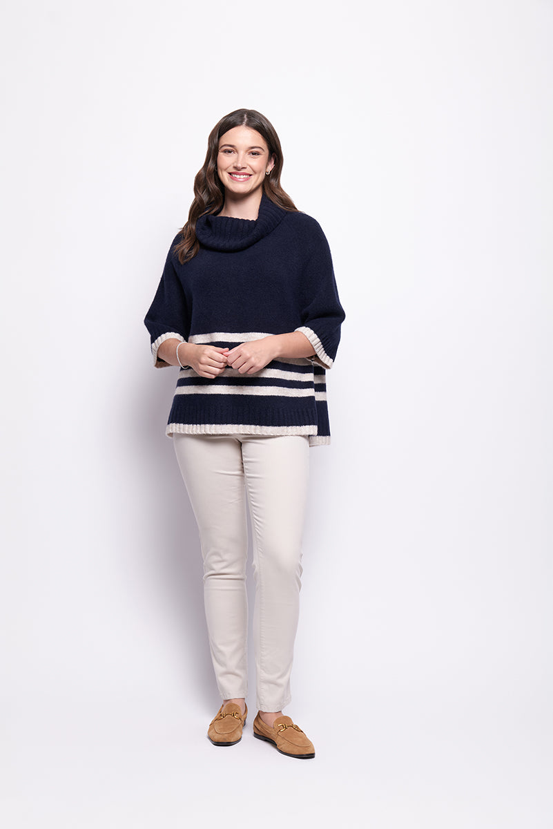 FOIL Cowl Neck Sweater