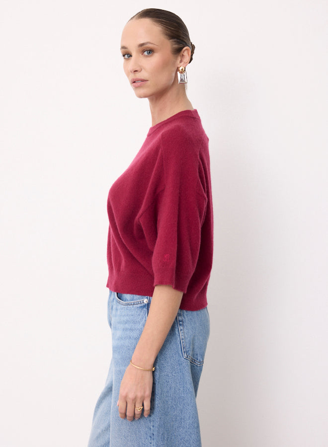 NOT SHY Short Sleeve Cashmere Sweater