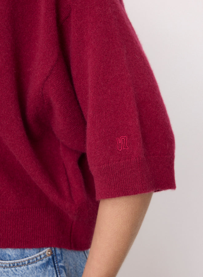 NOT SHY Short Sleeve Cashmere Sweater