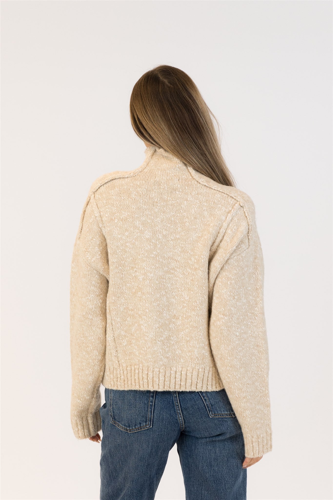 LYLA + LUXE Nellie Mock Neck Sweater