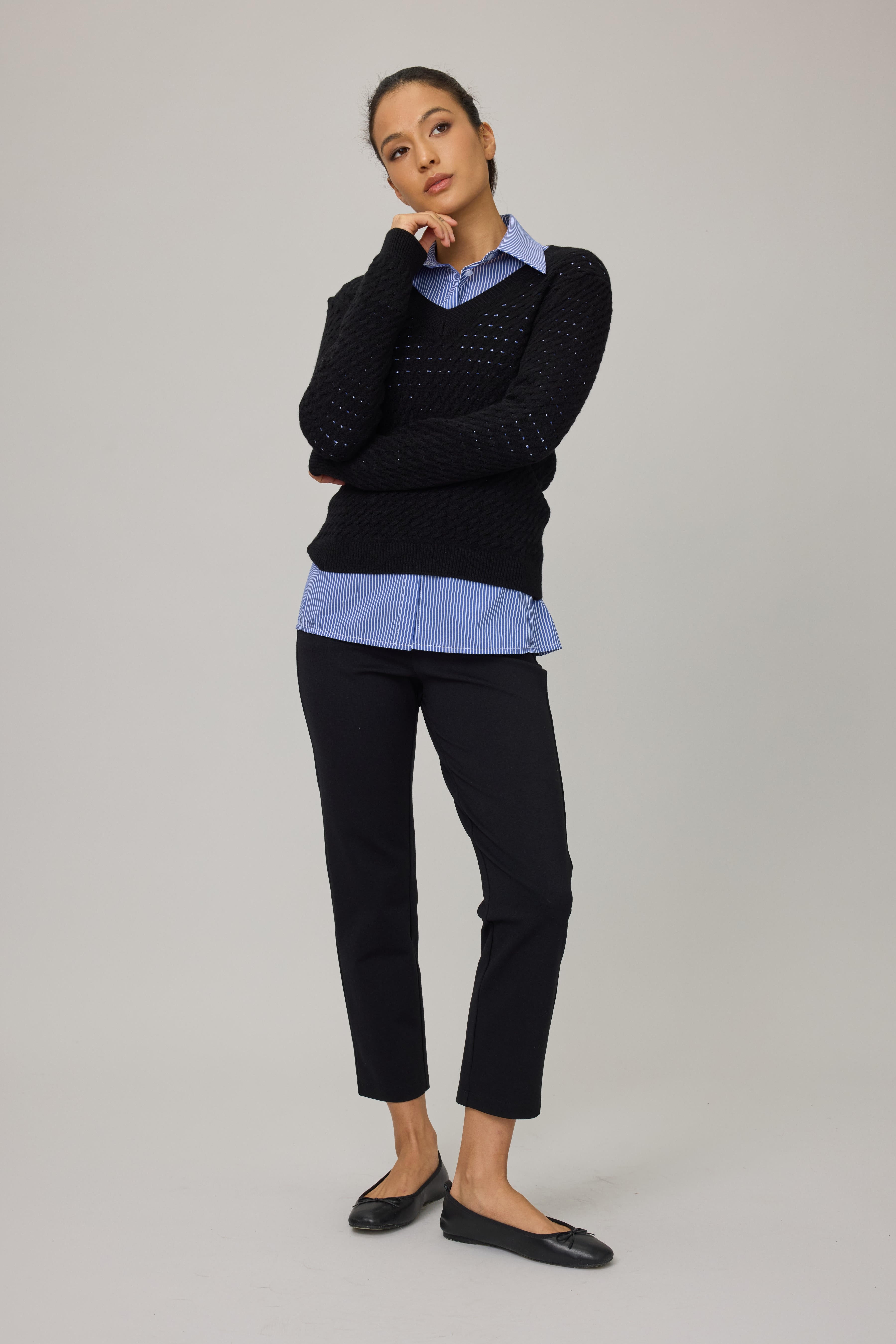 PISTACHE Classic Fit Ponte Pant