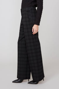 RENUAR Black Plaid Pants