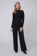 RENUAR Black Plaid Pants