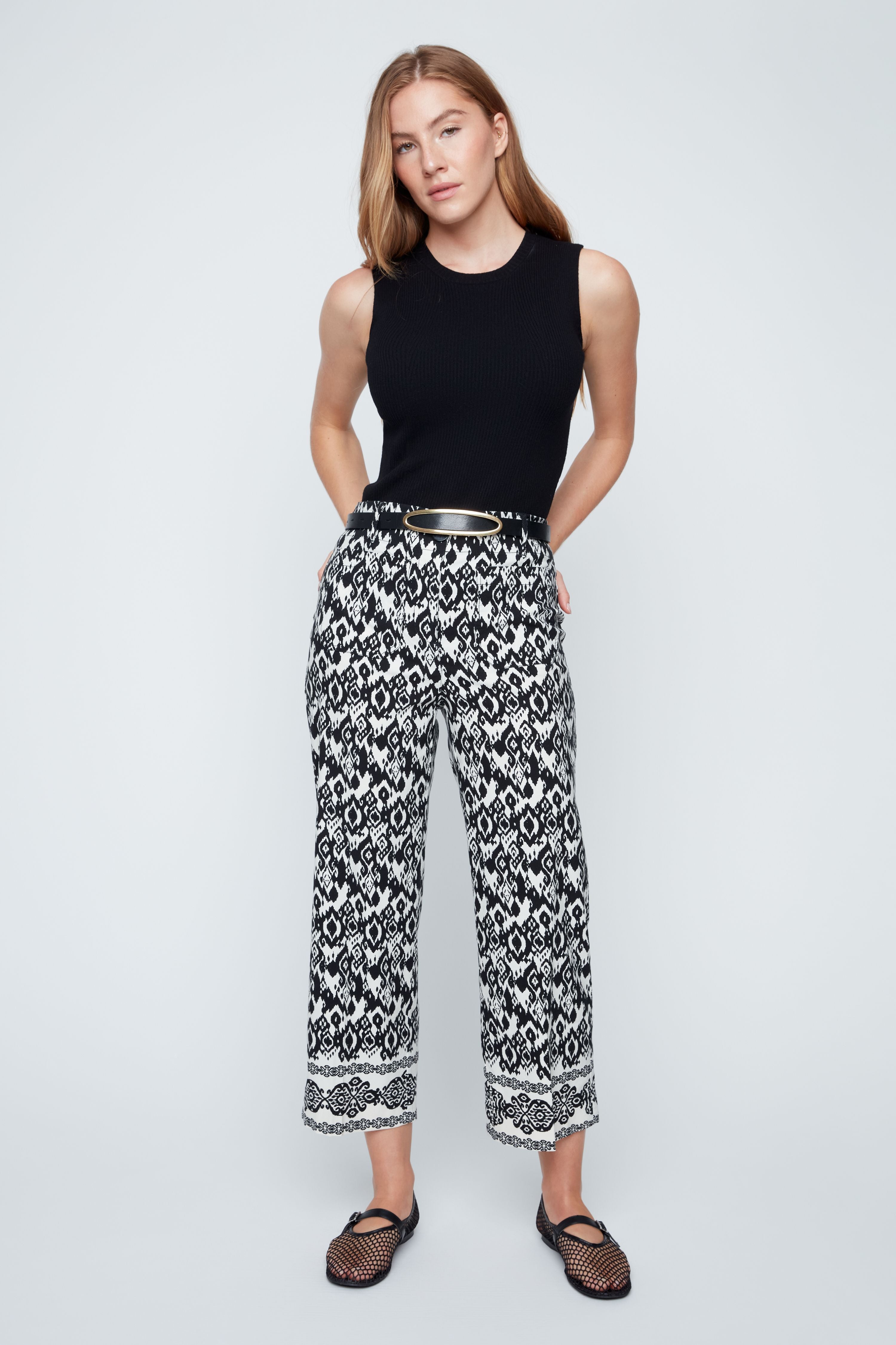 RENUAR Patterned Pants