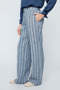 RENUAR Linen Striped Pants