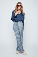 RENUAR Linen Striped Pants
