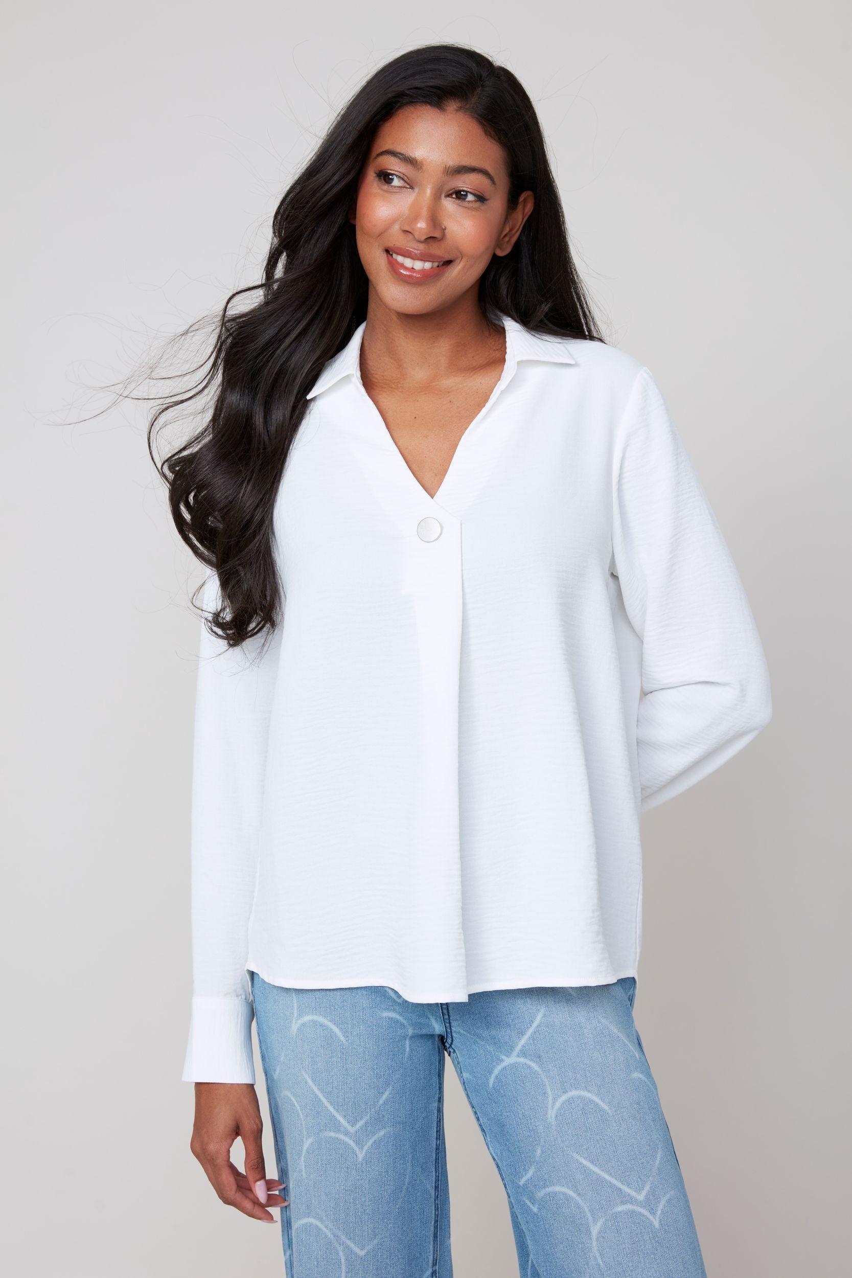 RENUAR Flowy Blouse
