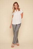 RENUAR V-Neck Blouse