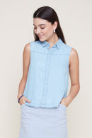 RENUAR Tencel Sleeveless Blouse