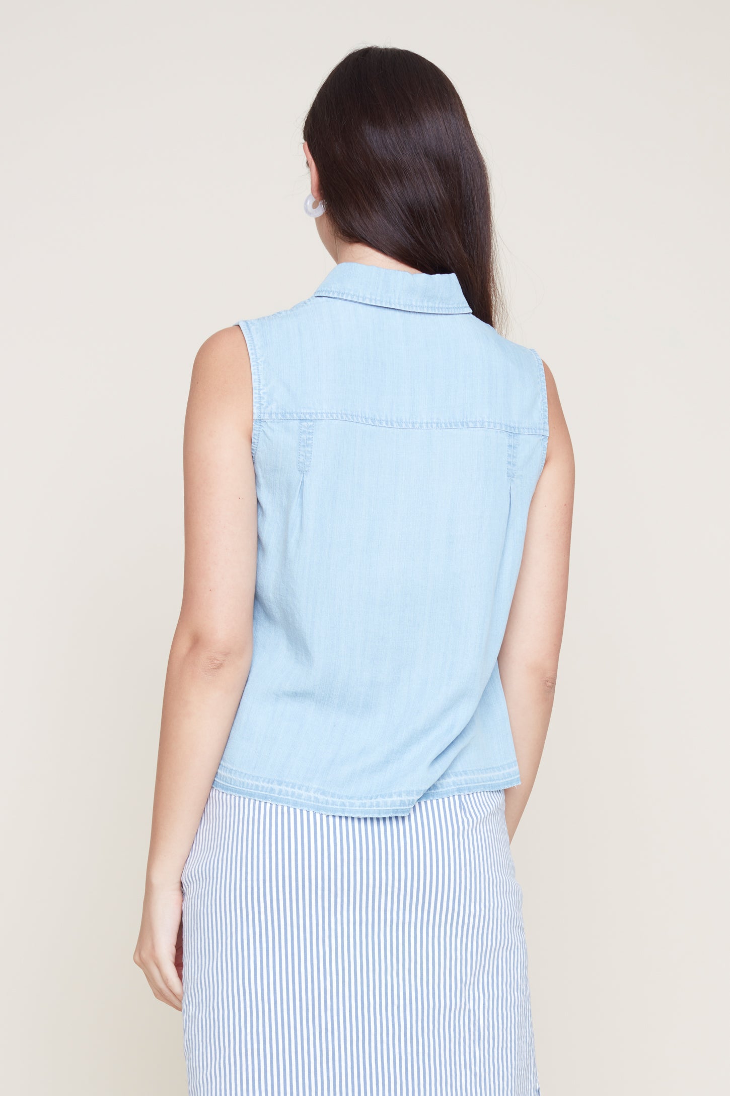 RENUAR Tencel Sleeveless Blouse