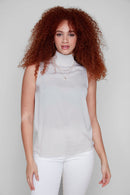 RENUAR Sleeveless Mock Neck