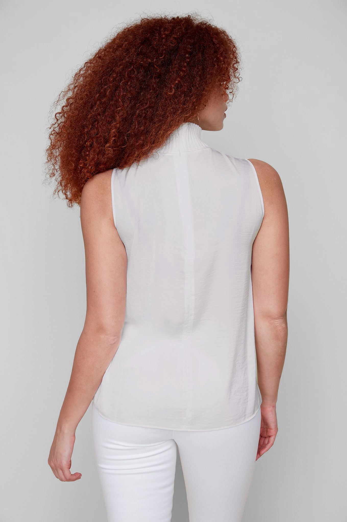 RENUAR Sleeveless Mock Neck