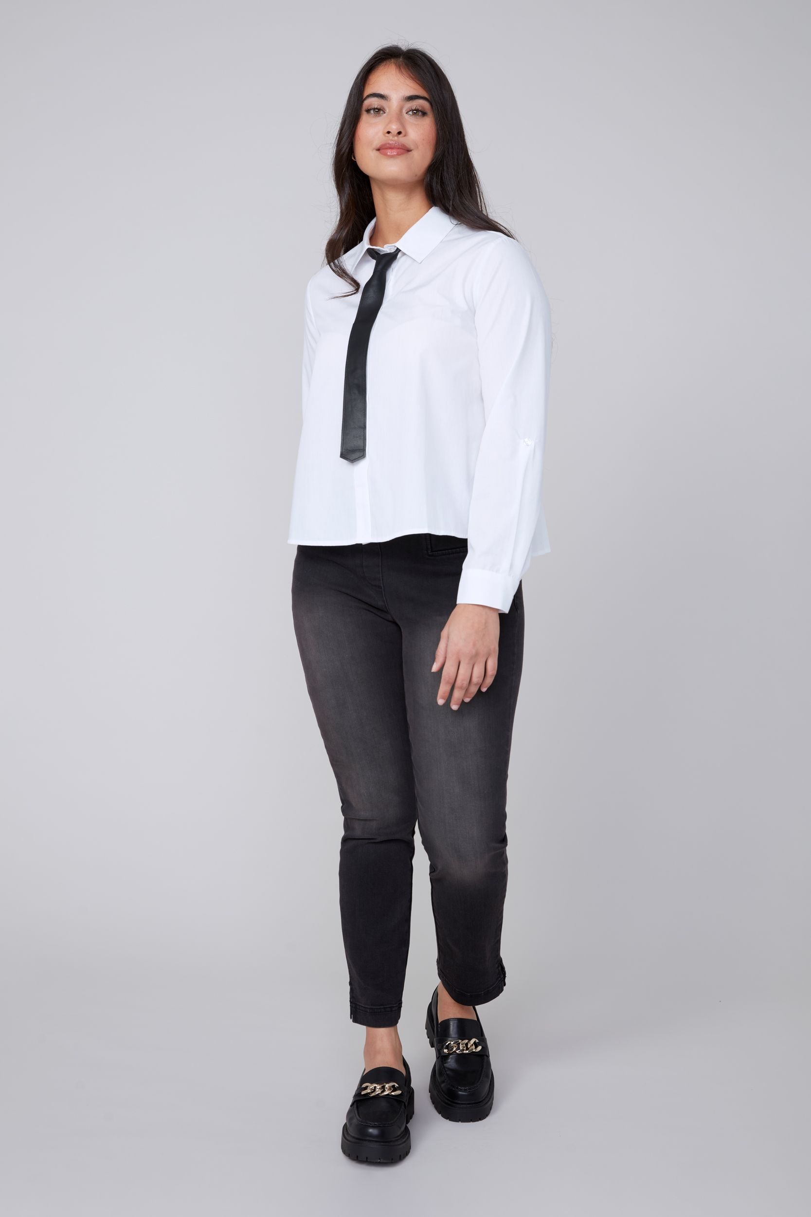 RENUAR Blouse with Tie