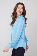 RENUAR Silky Collared Blouse