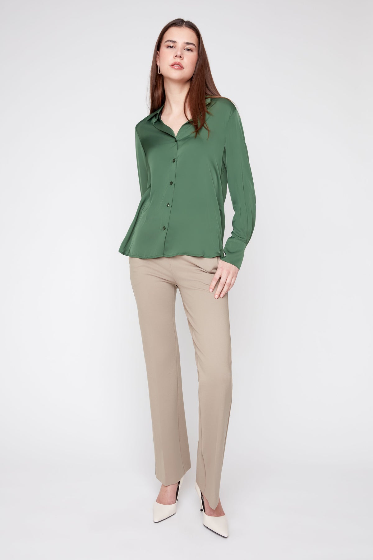 RENUAR Satin Blouse