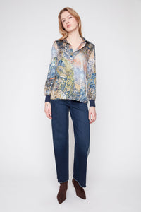 RENUAR Paisley Print Blouse R5289