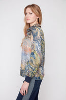 RENUAR Paisley Print Blouse R5289