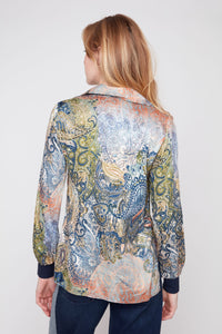 RENUAR Paisley Print Blouse R5289