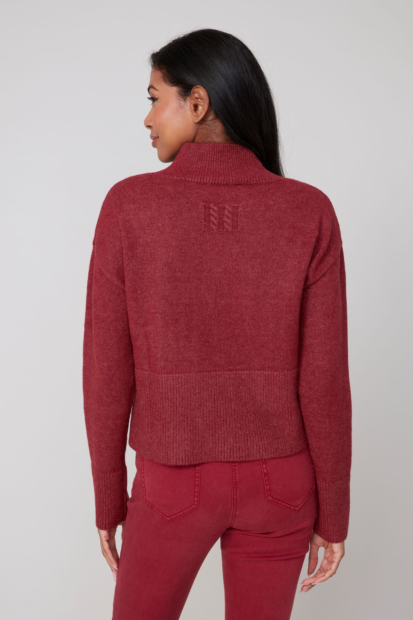 RENUAR Mock Neck Sweater