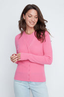 RENUAR V-Neck Cardigan - Pink