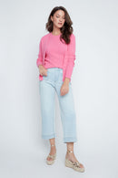 RENUAR V-Neck Cardigan - Pink