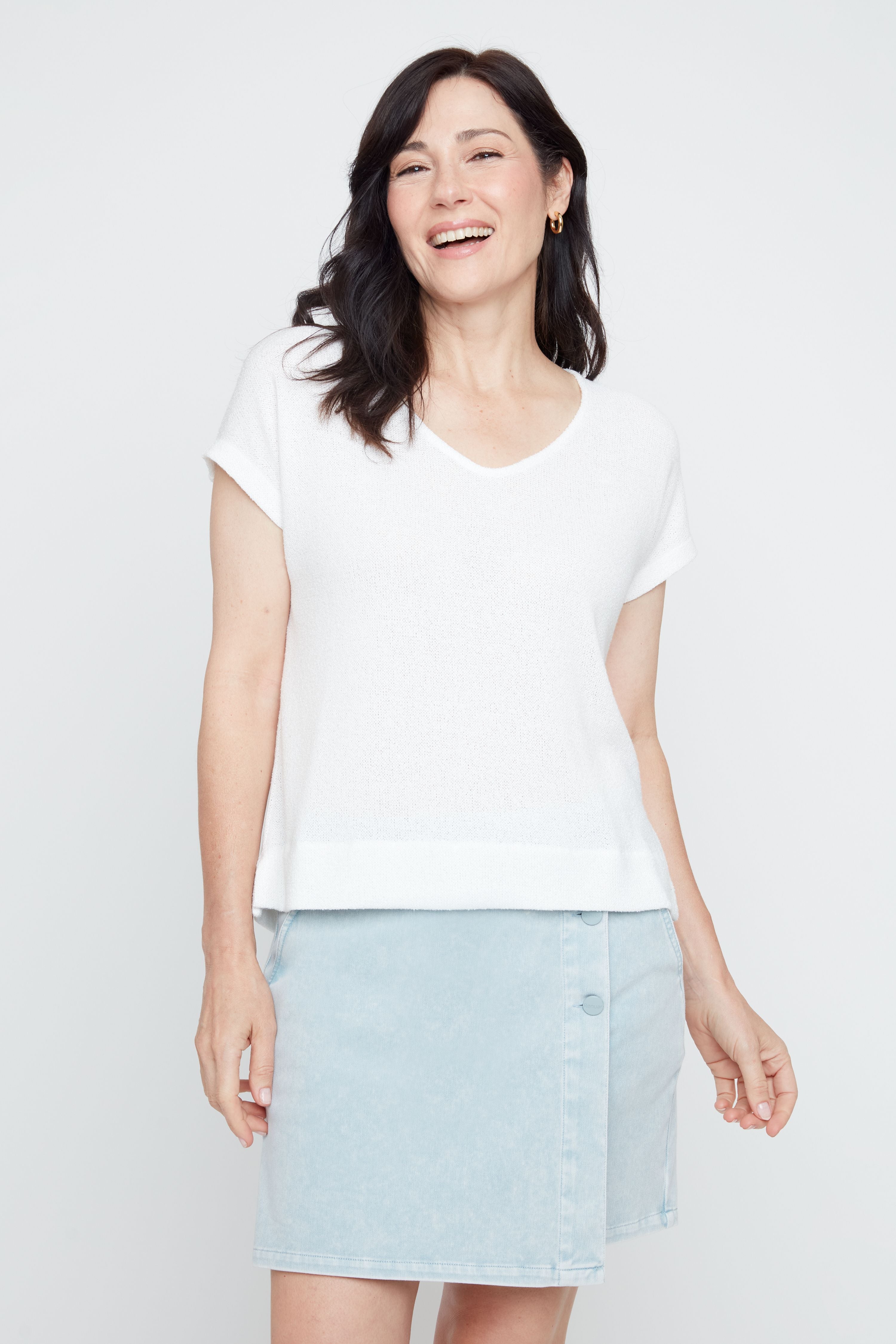 RENUAR Short-Sleeve Knit Top
