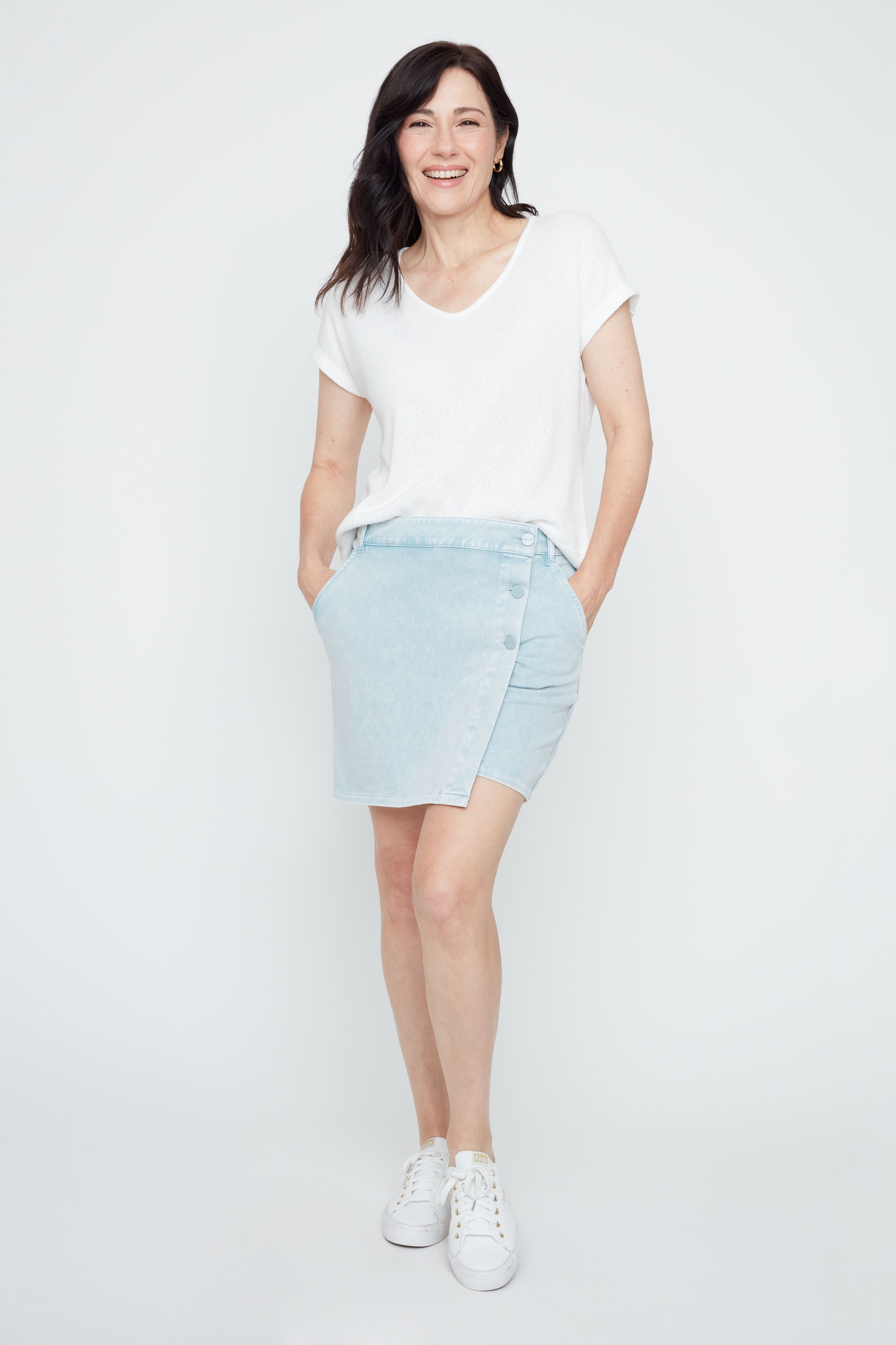 RENUAR Short-Sleeve Knit Top
