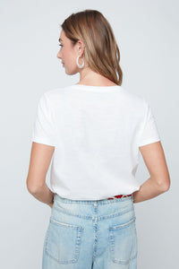 Renuar White Cotton T-Shirt